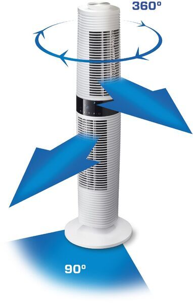 Clean Air Optima Design Tårnventilator CA-406 | CA-406W | hvid 2