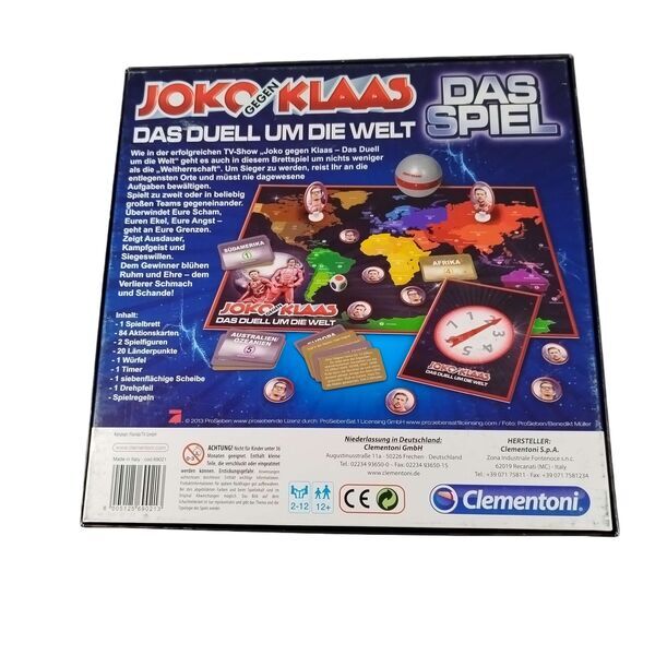 Clementoni Joko gegen Klaas Das Duell um die Welt 69021 Brettspiele | mehrfarbig, image 4 of 4