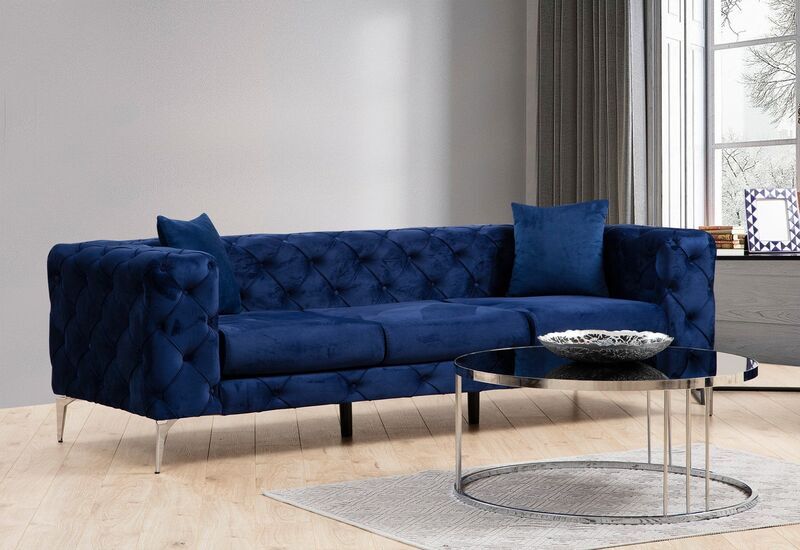 Como sofa 3-seater navy blue | blue, image 1 of 5