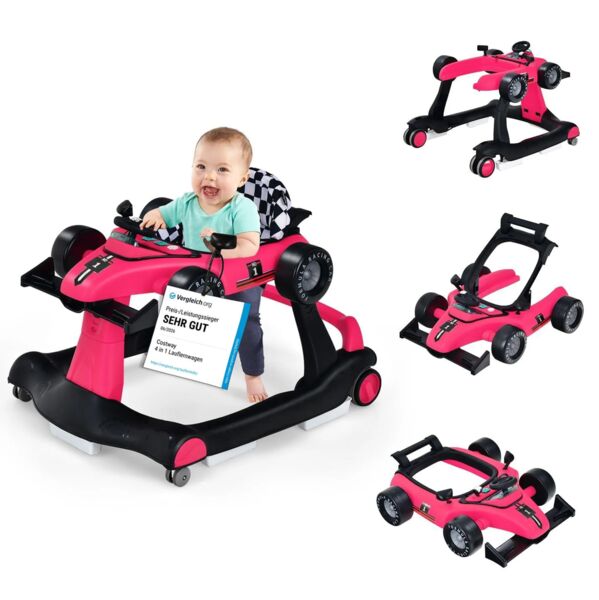 Costway Lauflernwagen 4in1 | rosa, image 1 of 1