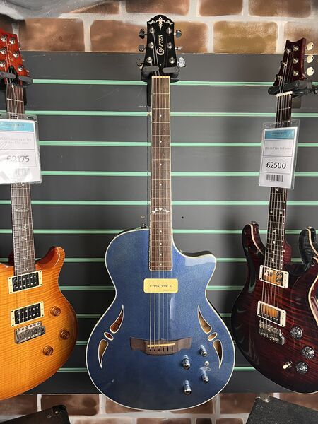 Crafter SAT-M Midnight Blue 2007 Hybrid Electric Acoustic Guitar | blue, image 2 of 5