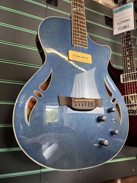 Crafter SAT-M Midnight Blue 2007 Hybrid Electric Acoustic Guitar | blue, image 3 of 5