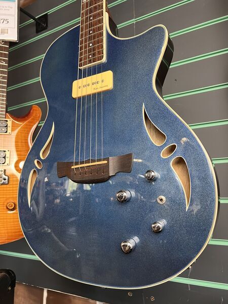 Crafter SAT-M Midnight Blue 2007 Hybrid Electric Acoustic Guitar | blue, image 5 of 5