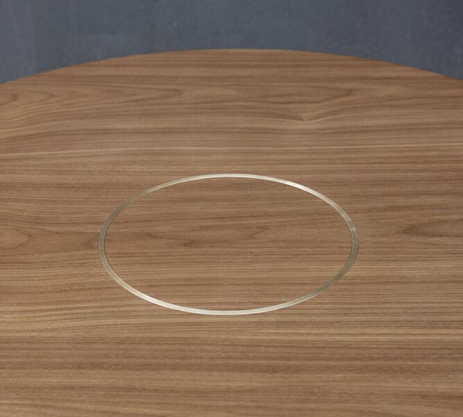 Crawford coffee table walnut Ø 90cm | brown, image 2 of 4