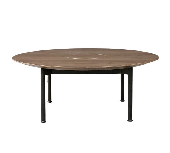 Crawford coffee table walnut Ø 90cm | brown, image 1 of 5