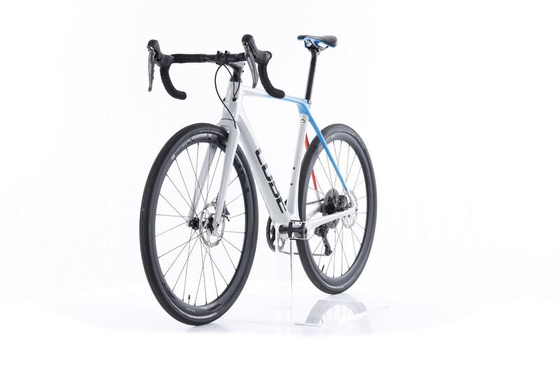 Cube Cross Race C:62 SL (2022) | Diamant | grau/blau/rot | 28" | 56 cm | Schwalbe schwarz 5