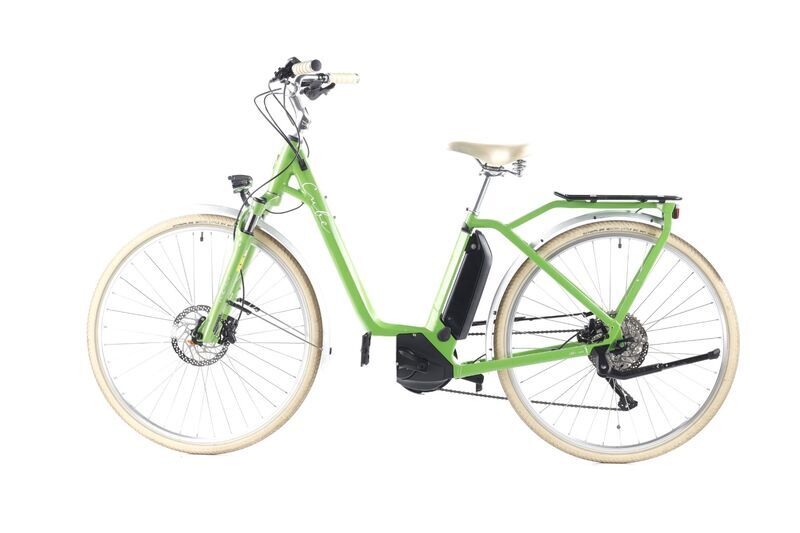 Cube Ella Ride Hybrid (2021) | Tiefeinsteiger | grün | 28" | 46 cm | 1000 - 1500 km | 500 Wh | Schwalbe Little Big Ben 4