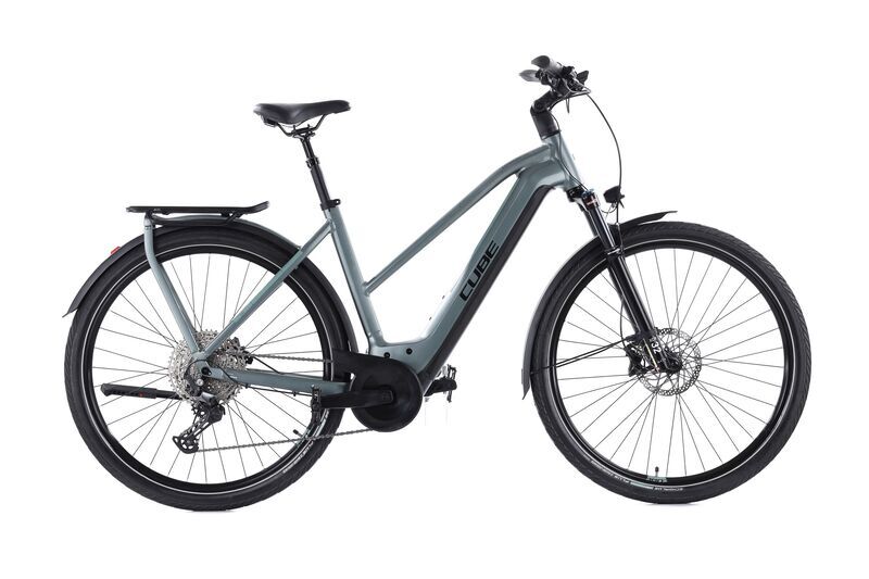 Cube Kathmandu Hybrid EXC (2022) | Trapez | grün | 28" | L | > 3000 km | Schwalbe schwarz 1