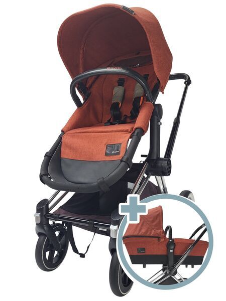 Cybex Priam cochecito de bebé 2 en 1 | negro/naranja, image 1 of 5