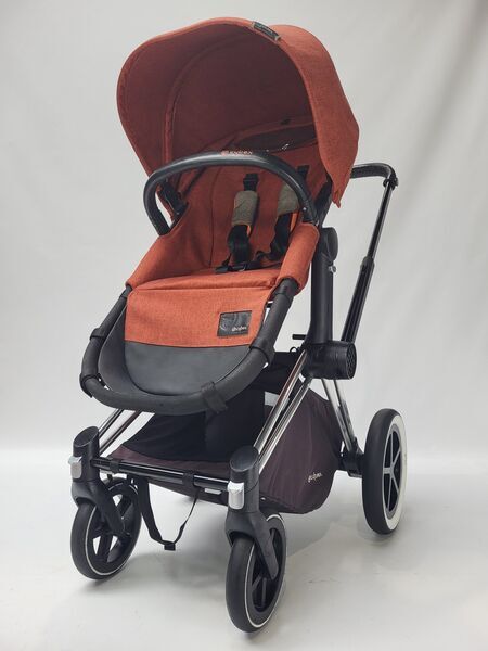 Cybex Priam cochecito de bebé 2 en 1 | negro/naranja, image 2 of 5