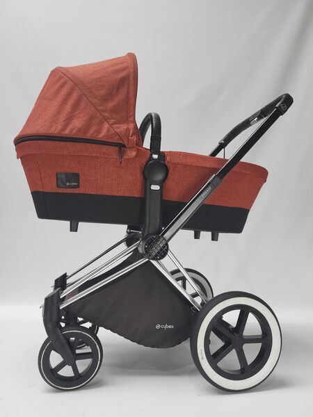 Cybex Priam cochecito de bebé 2 en 1 | negro/naranja, image 3 of 5