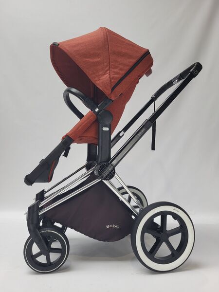 Cybex Priam cochecito de bebé 2 en 1 | negro/naranja, image 4 of 5
