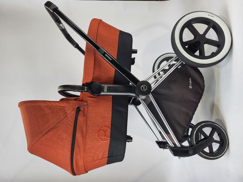 Cybex Priam Platinum kombinirani otroški voziček | oranžna 1