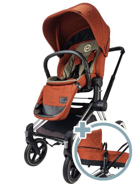 Cybex Priam Platinum kombinirani otroški voziček | oranžna 3