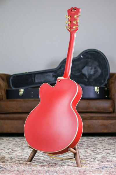 D'Angelico Deluxe EXL-1 Korea | Matte Red | Matte Red, image 2 of 5