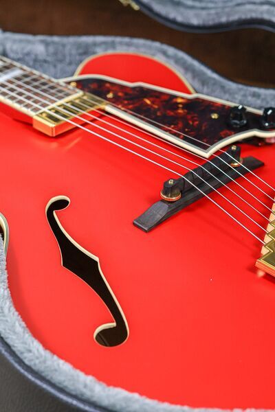 D'Angelico Deluxe EXL-1 Korea | Matte Red | Matte Red, image 4 of 5