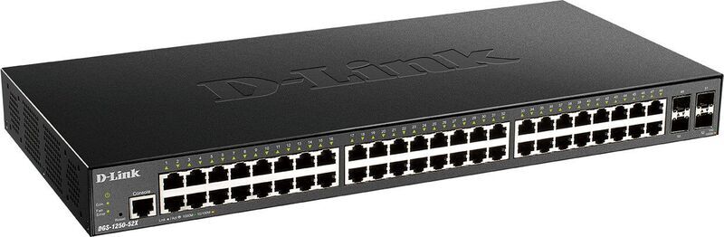 D-Link DGS-1250 Rackmount Gigabit Smart Switch | noir/argent 2