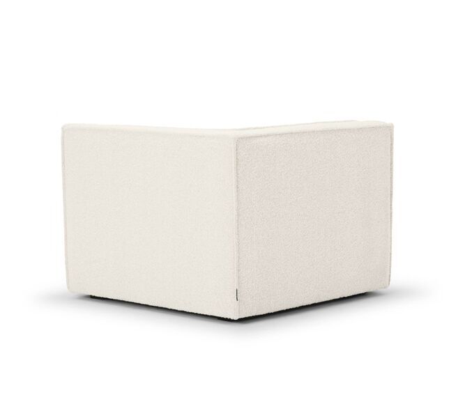 Dane single-seater corner module left Maya Cream | white, image 1 of 3
