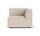 Dane single-seater corner module left Pasha Dune | brown, thumbnail 1 of 5