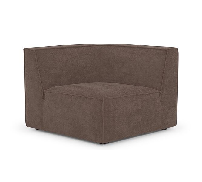 Dane single-seater corner module Rechts Aulla Cacao | brown, image 1 of 4