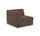 Dane single-seater corner module Rechts Aulla Cacao | brown, thumbnail 3 of 4