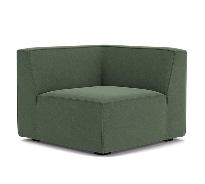 Dane single-seater corner module Rechts Cura Dark Green | green, image 1 of 4