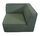 Dane single-seater corner module Rechts Cura Dark Green | green, thumbnail 4 of 4
