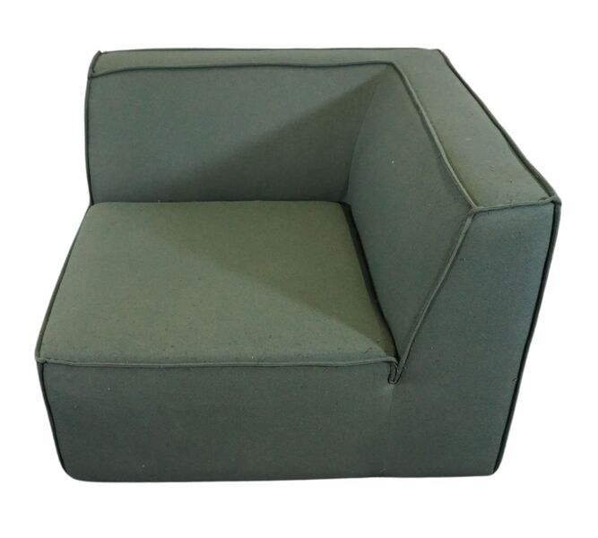 Dane single-seater corner module Rechts Cura Dark Green | green, image 4 of 4