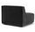 Dane single-seater Modul velour matte Dark Grey | grey, thumbnail 2 of 4