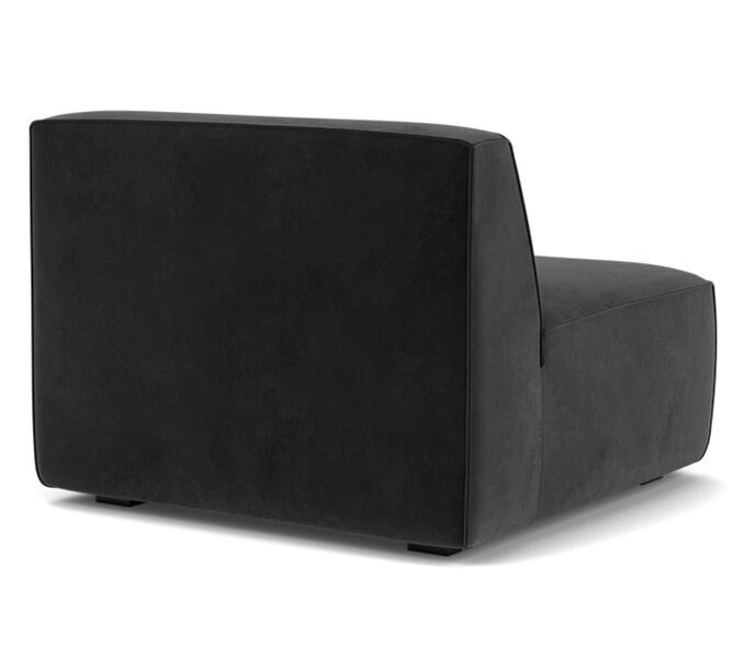 Dane single-seater Modul velour matte Dark Grey | grey, image 2 of 4