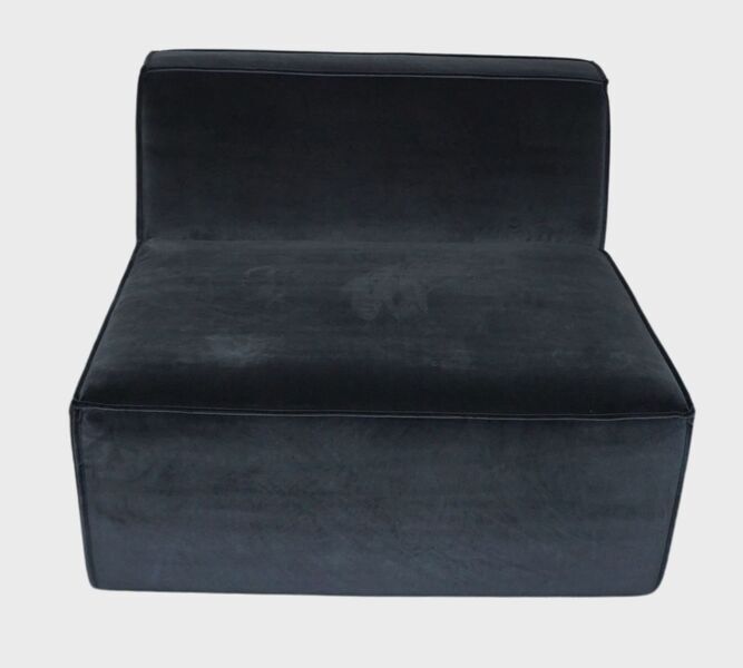 Dane single-seater Modul velour matte Dark Grey | grey, image 4 of 4