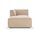 Dane single-seater left chaise longue Danny Cream | brown, thumbnail 1 of 4