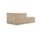 Dane single-seater left chaise longue Danny Cream | brown, thumbnail 2 of 4