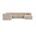 Dane single-seater left chaise longue Danny Cream | brown, thumbnail 4 of 4
