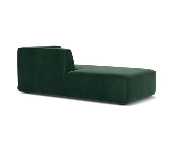 Dane 1-Sitzer Récamiere Links Velour Lux Dark Green | dunkelgrün, image 1 of 4