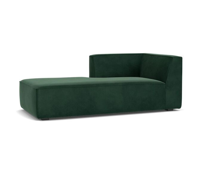 Dane enkelt-sæde venstre chaiselong velour Lux Dark Green | mørkegrøn, image 1 of 5