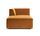 Dane monoposto chaise longue sinistra velluto opaco Amber | giallo, thumbnail 1 of 4