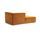 Dane monoposto chaise longue sinistra velluto opaco Amber | giallo, thumbnail 3 of 4
