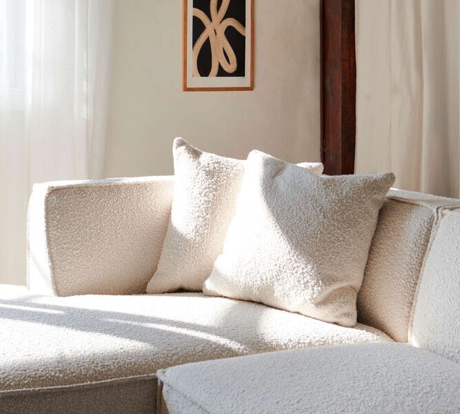 Dane left chaise longue Maya Cream | white, image 1 of 4