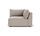 Daphne single-seater corner module left Agnes Brown | brown, thumbnail 2 of 4