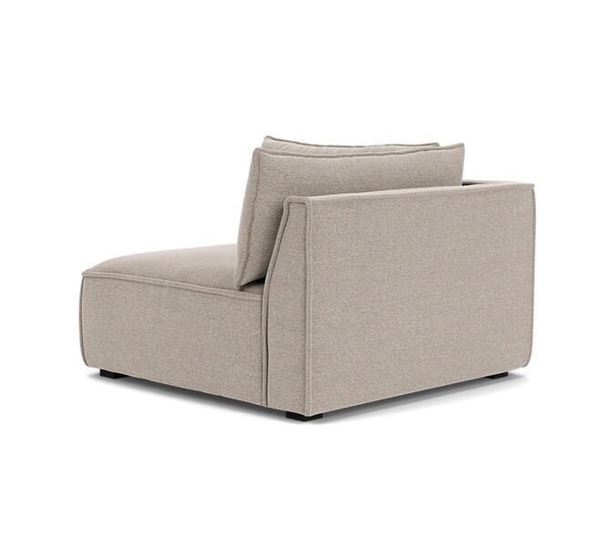 Daphne single-seater corner module left Agnes Brown | brown, image 3 of 4