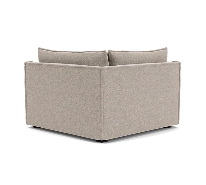 Daphne single-seater corner module left Agnes Brown | brown, image 4 of 4
