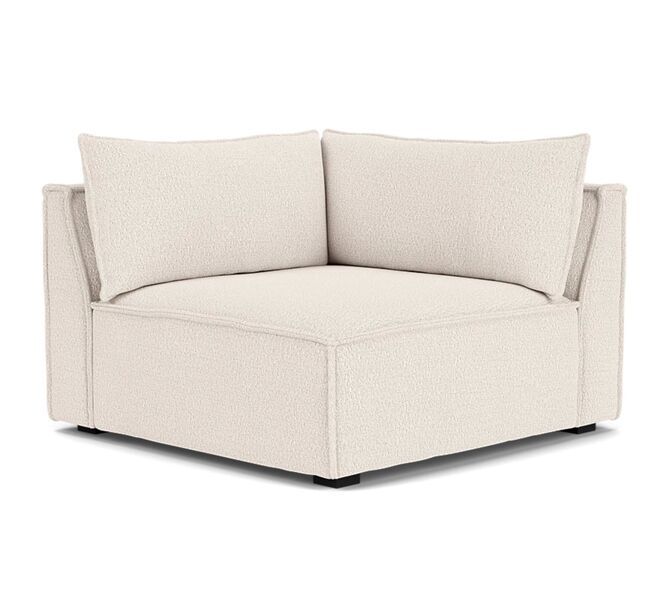 Daphne 1-Sitzer Eckmodul Links Maya Cream | creme, image 3 of 4
