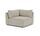 Daphne single-seater corner module Rechts Vega Sand Dune | brown, thumbnail 1 of 4