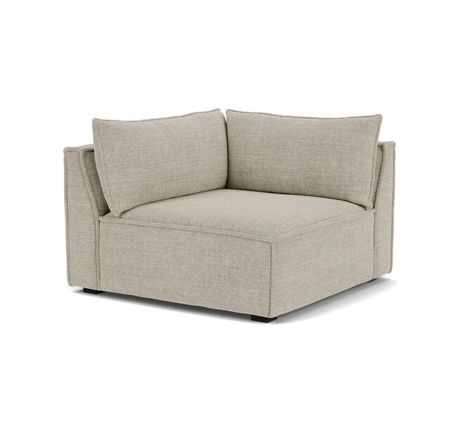 Daphne single-seater corner module Rechts Vega Sand Dune | brown, image 1 of 4
