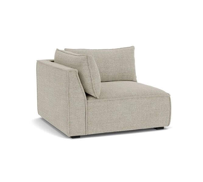 Daphne single-seater corner module Rechts Vega Sand Dune | brown, image 2 of 4