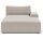 Daphne single-seater right chaise longue Agnes Brown | brown, thumbnail 1 of 4