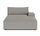 Daphne 1-Sitzer Récamiere Rechts Maya Warm Grey | grau, thumbnail 1 of 4