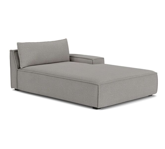 Daphne single-seater right chaise longue Maya warm Grey | grey, image 1 of 5