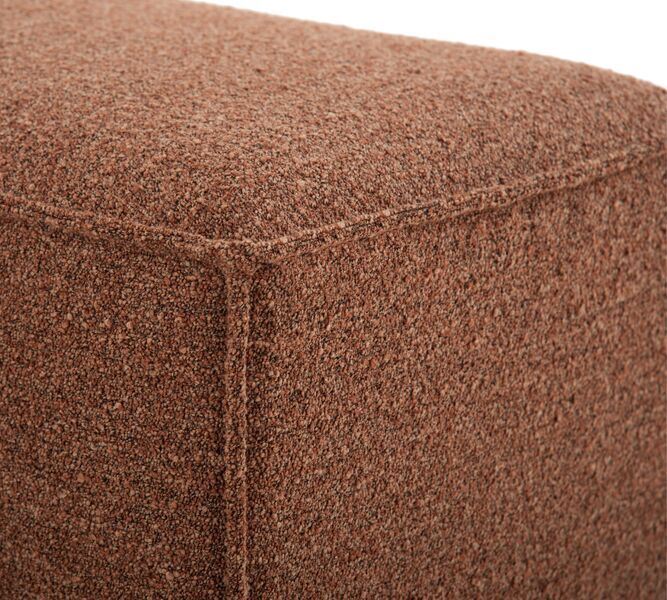 Daphne monoposto chaise longue destra Pebble Rust | marrone, image 3 of 4